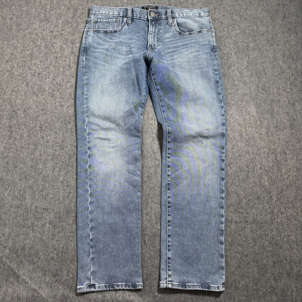 Banana Republic Mens Premium Performance Jeans 32x30 Blue Medium Wash Straight